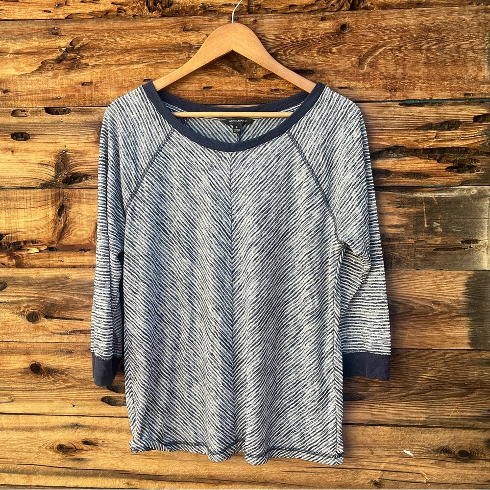 BANANA REPUBLIC | Striped Women's Top L